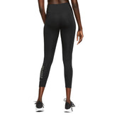 Nike Leggings Crop One Logo Strass Donna Nero | NonSoloSport