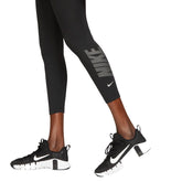 Nike Leggings Crop One Logo Strass Donna Nero | NonSoloSport
