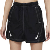 Nike Short Sportswear Swoosh Donna Nero Bianco | NonSoloSport