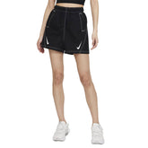 Nike Short Sportswear Swoosh Donna Nero Bianco | NonSoloSport