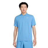 Polo Manica Corta Uomo Nike Court Dri-FIT Azzurro | NonSoloSport
