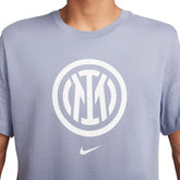 T-Shirt Uomo Nike Inter Nk Crest Tee Cenere | NonSoloSport