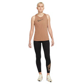 Nike Canotta One Swoosh Leo Donna Marrone | NonSoloSport