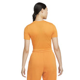 Nike T-Shirt Slim Crop Swoosh Donna Arancione | NonSoloSport