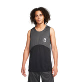 Nike Canotta Starting Five Uomo Grigio Nero | NonSoloSport