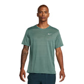 T-Shirt Uomo Nike Nk Dri Fit Miler Breathe Verde | NonSoloSport