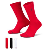 Calze Nike Jordan Crew 3 Pack Rosso Nero Bianco | NonSoloSport