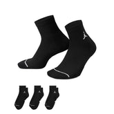Calze Nike Jordan Ankle 3 Pack Nero | NonSoloSport