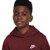 Felpa Bambino Nike Sportswear Club Fleece Bordeaux | NonSoloSport
