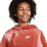 Nike Felpa Sportswear Club Fleece Bambino Rosso | NonSoloSport
