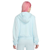 Felpa Donna Nike French Terry Full Zip Cappuccio Chill Azzurro | NonSoloSport