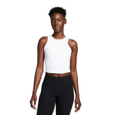 Canotta Donna Nike Slim Crop One Bianco | NonSoloSport