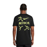 T-Shirt Uomo Nike Manica Corta Back Print Just do it Swoosh Nero | NonSoloSport