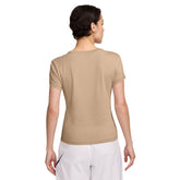 T-Shirt Donna Nike Sportswear Chill Knit Beige | NonSoloSport