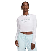 Nike T-Shirt Manica Lunga Sportswear Chill Knit Donna Bianco | NonSoloSport