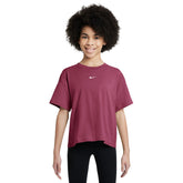 T-Shirt Bambino Nike Sportswear Essential Bordeaux | NonSoloSport