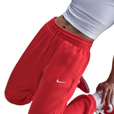 Pantaloni Donna Nike Sportswear Phoenix Fleece Rosso | NonSoloSport