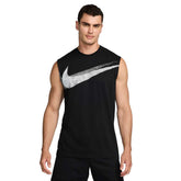 Nike T-Shirt Dri-Fit Swoosh Uomo Nero | NonSoloSport