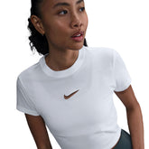 T-Shirt Donna Nike Sportswear Chill Knit Bianco | NonSoloSport