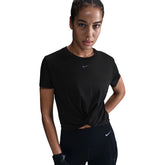 T-Shirt Donna Nike One Classic Twist Nero | NonSoloSport