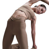 Leggings Donna Nike Zenvy Cutout Marrone | NonSoloSport