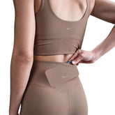 Leggings Donna Nike Zenvy Cutout Marrone | NonSoloSport