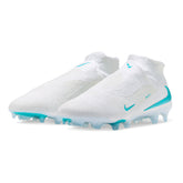 Scarpa da Calcio Uomo Nike Phantom 6 High Elite Terreni Compatti Bianco Azzurro | NonSoloSport