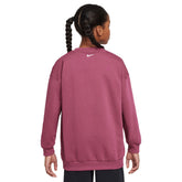 Felpa Bambino Nike Oversized Crew Bordeaux | NonSoloSport