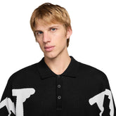 Polo Manica Lunga Uomo Nike Club Rugby Nero Bianco | NonSoloSport