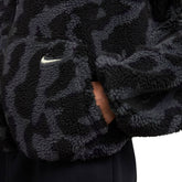Giacca Pile Donna Nike Sportswear Nero Grigio | NonSoloSport