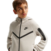Felpa Ragazzo Nike Sportswear Tech Fleece Beige Nero | NonSoloSport