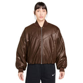 Giacca Bomber Donna Nike Sportswear Therma-FIT Marrone | NonSoloSport