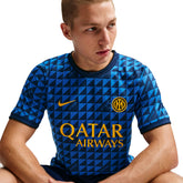 Maglia Calcio Pre Partita Nike Inter Dri-Fit Blu Nero | NonSoloSport