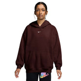 Felpa Ragazza Nike Sportswear Studio Fleece Marrone | NonSoloSport