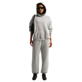 Pantalone Jogger Donna Nike Studio Fleece Medium Weight Grigio | NonSoloSport