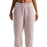 Pantalone Jogger Donna Nike Studio Fleece Medium Weight Beige | NonSoloSport