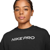 Maglia Donna Nike Pro Nero Bianco | NonSoloSport
