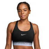Bra Donna Nike Pro Nero Beige | NonSoloSport