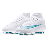 Scarpa da Calcio Ragazzo Nike Jr. Mercurial Superfly 11 Club Multiterreno Bianco Azzurro | NonSoloSport