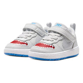 Sneakers Neonato Nike Court Borough Low Grigio Rosso | NonSoloSport
