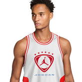Canotta Uomo Jordan Brooklyn Bianco Rosso | NonSoloSport
