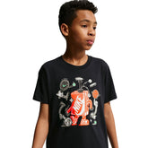 T-Shirt Ragazzo Nike Sportswear Nero Multicolor | NonSoloSport