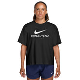 T-Shirt Donna Nike Pro Dri-FIT Nero Bianco | NonSoloSport