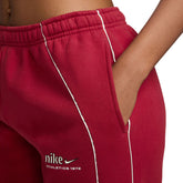Pantalone Donna Nike Studio Fleece Medium Weight Bordeaux Beige | NonSoloSport
