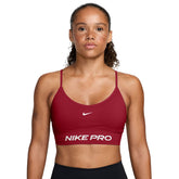 Bra Donna Nike Pro Seamless Bordeaux Bianco | NonSoloSport