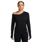 Maglia Donna Nike One Relaxed Nero Bianco | NonSoloSport