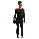 Maglia Donna Nike One Relaxed Nero Bianco | NonSoloSport