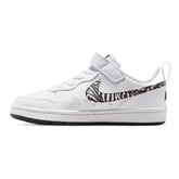 Sneakers Bambino Nike Court Borough Prt Bianco Nero | NonSoloSport