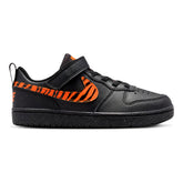 Sneakers Bambino Nike Court Borough Low Nero Arancione | NonSoloSport