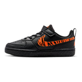 Sneakers Bambino Nike Court Borough Low Nero Arancione | NonSoloSport